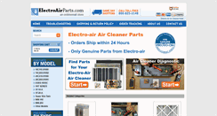 Desktop Screenshot of electroairparts.com