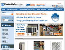 Tablet Screenshot of electroairparts.com